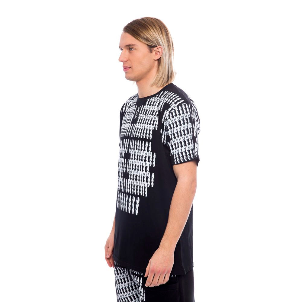 تي شيرت رجالي من القطن باللون الأسود من نيكولو تونيتو