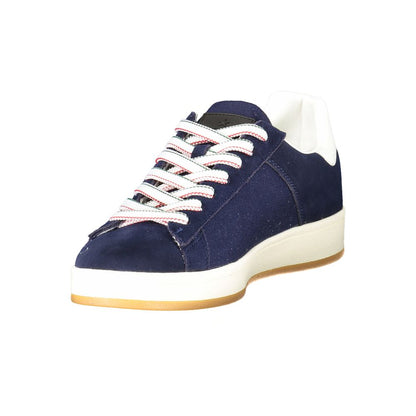 Esercito 1659 Blue Leather Men Sneaker