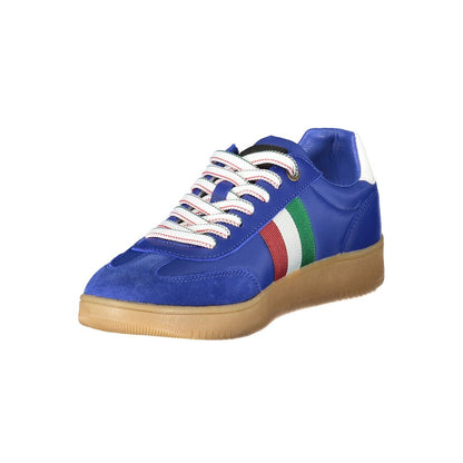 Esercito 1659 Blue Leather Men Sneaker
