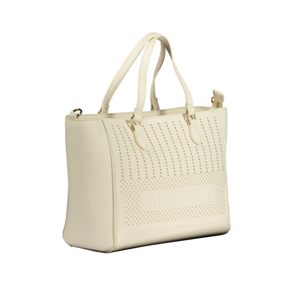 Mario Valentino White Polyethylene Handbag