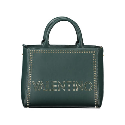 Mario Valentino Green Polyethylene Handbag with studded details and two handles