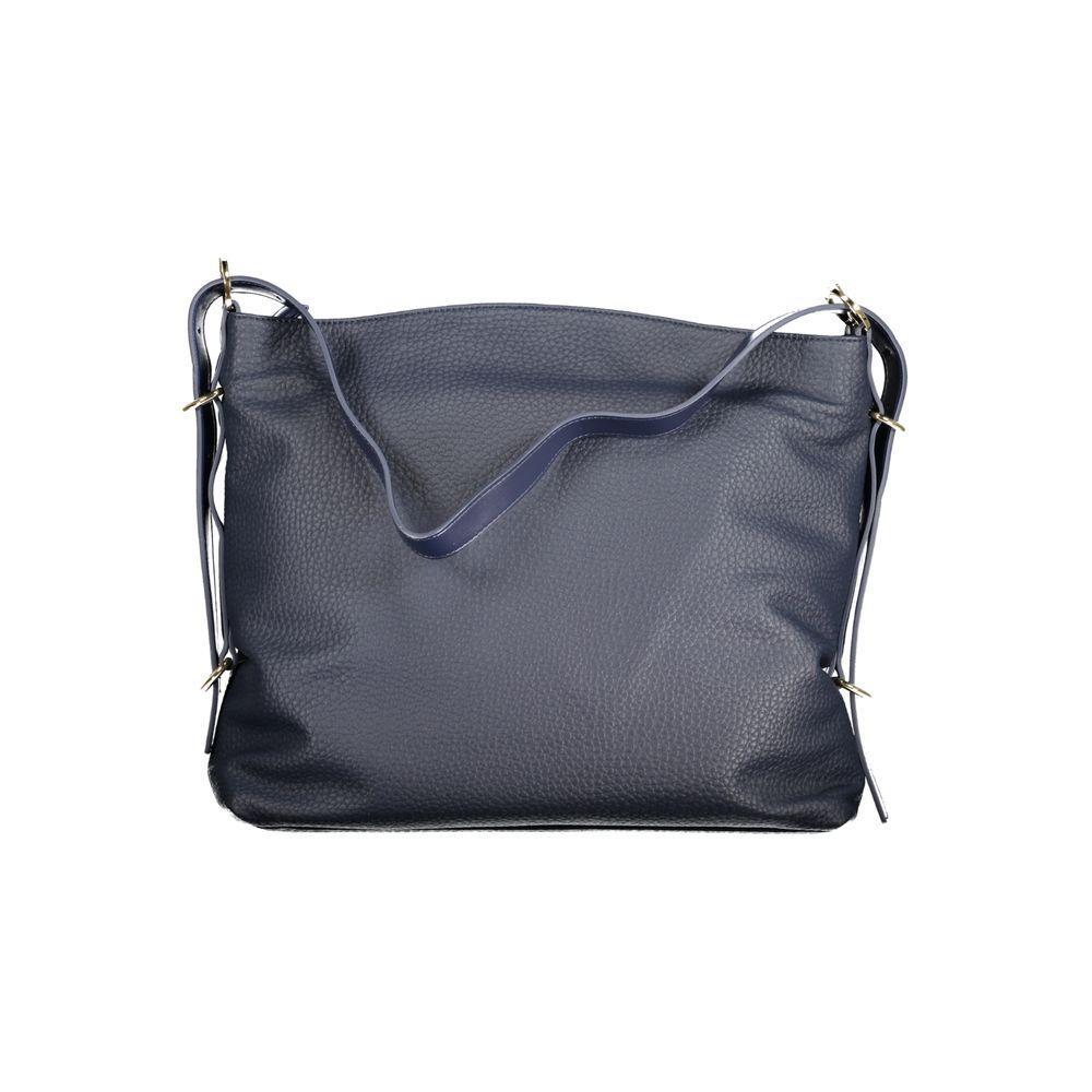 Front view with bag zipped and handles upright.