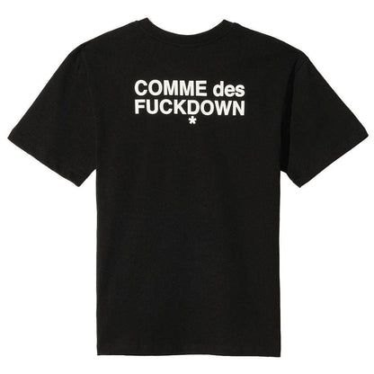 Comme Des Fuckdown Black Cotton Women T-Shirt