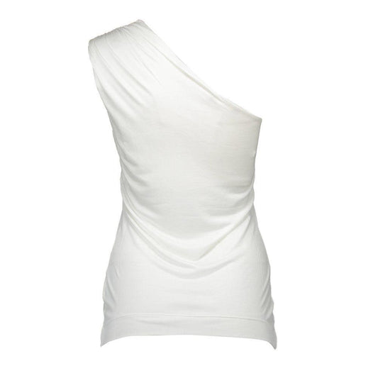 Love Moschino White Elastane Tops & T-Shirt