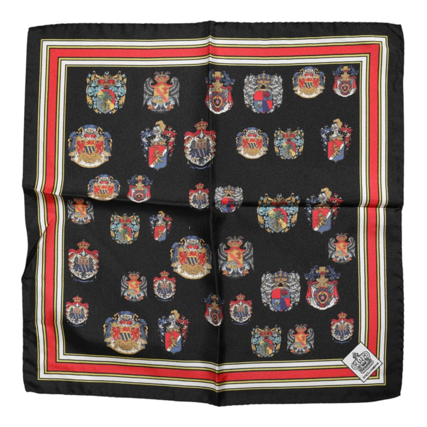 Dolce & Gabbana Multicolor Silk Square Men Foulard Scarf