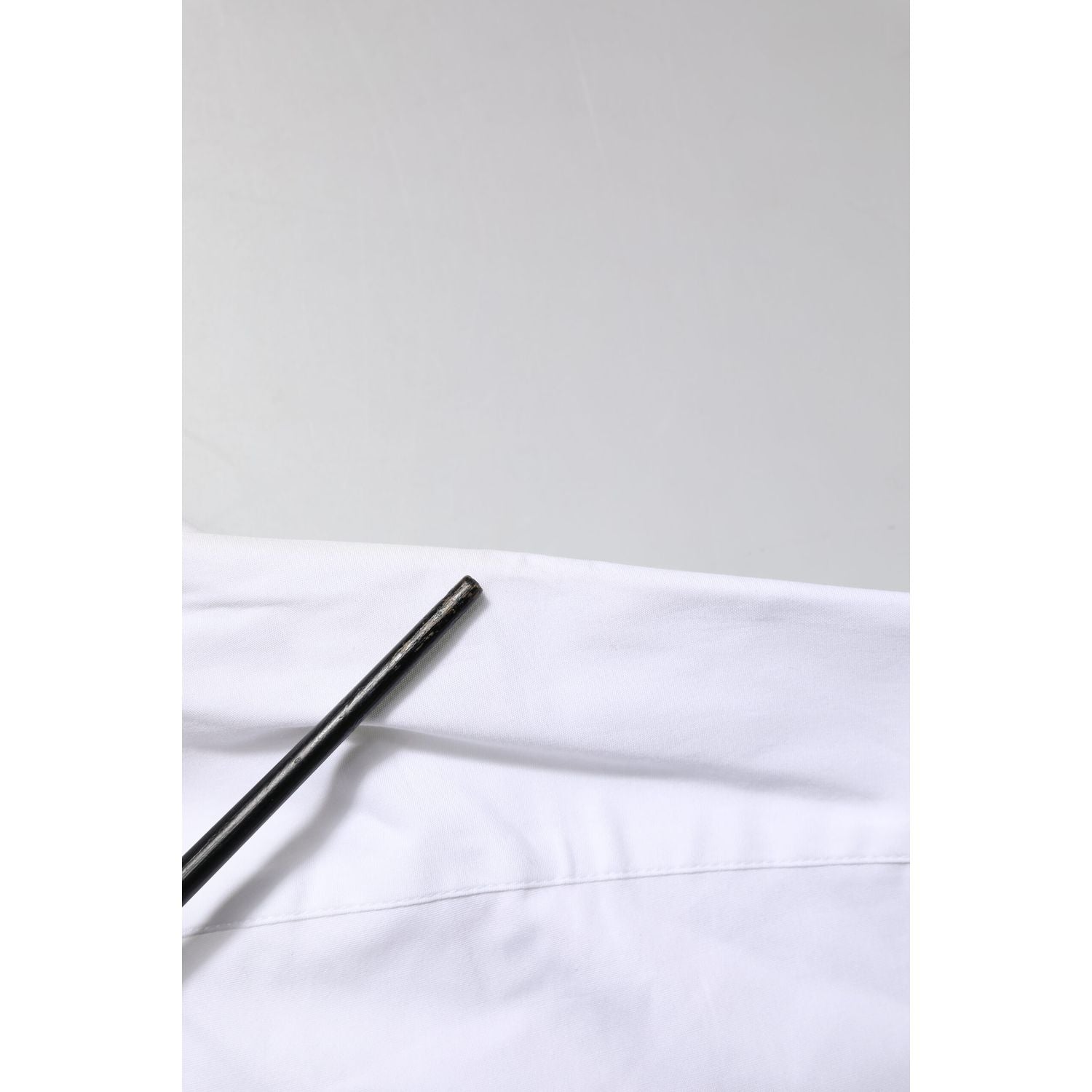 Dolce & Gabbana White GOLD Cotton Collared Dress Shirt Top