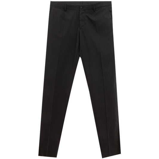 Dolce & Gabbana Black Wool Dress Pants