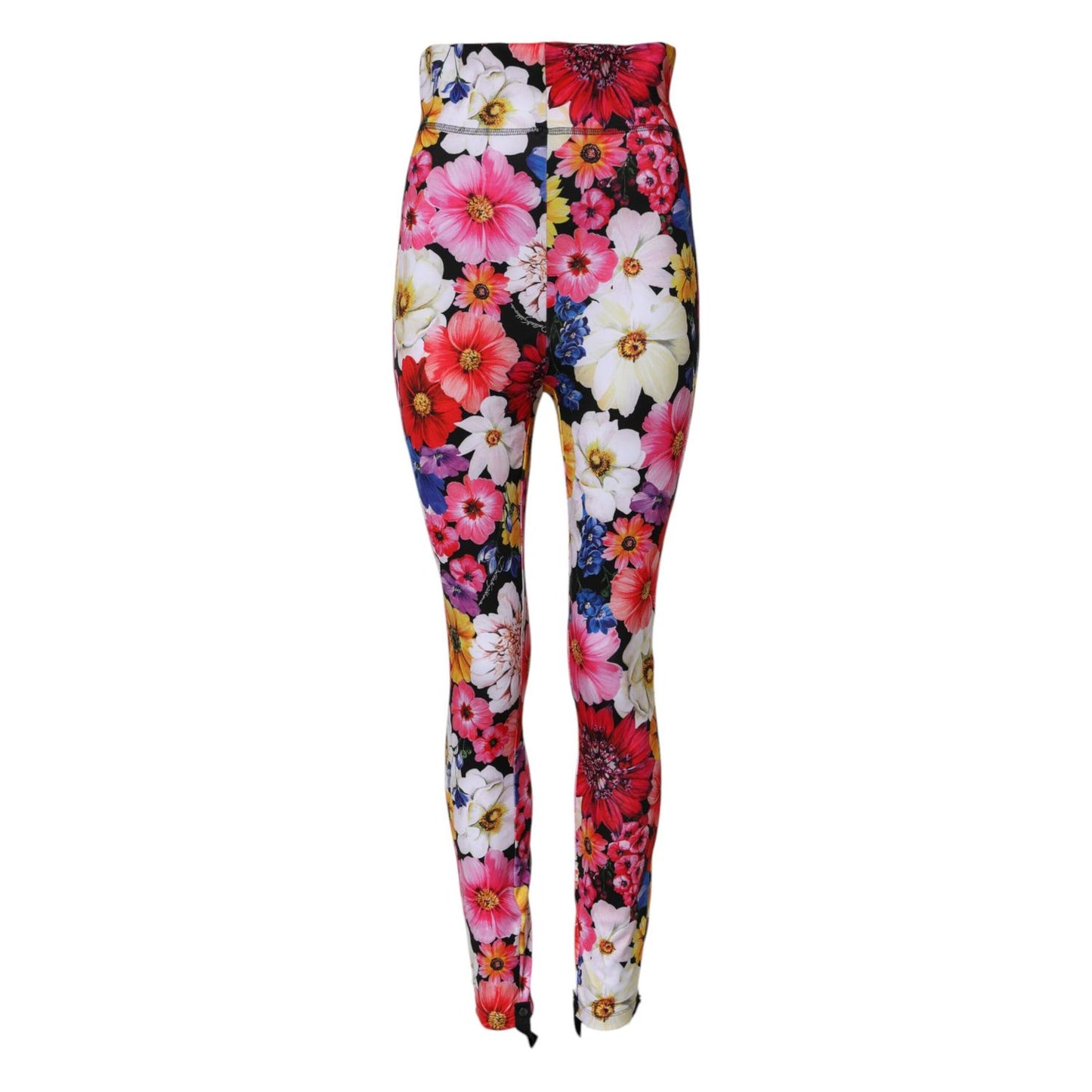Dolce & Gabbana Multicolor Floral High Waist Leggings Pants
