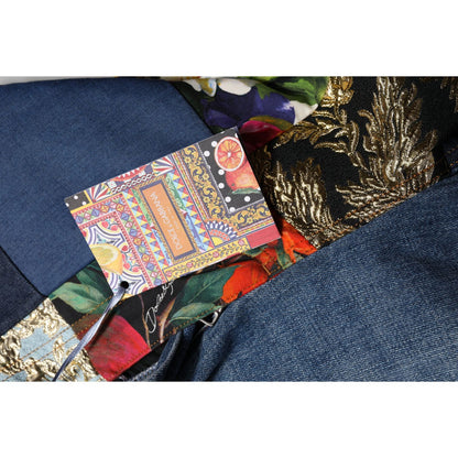 Dolce & Gabbana Blue AMBER Patchwork High Waist Denim Jeans