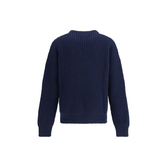 Jil Sander Blue Fleece Wool Sweatshirt