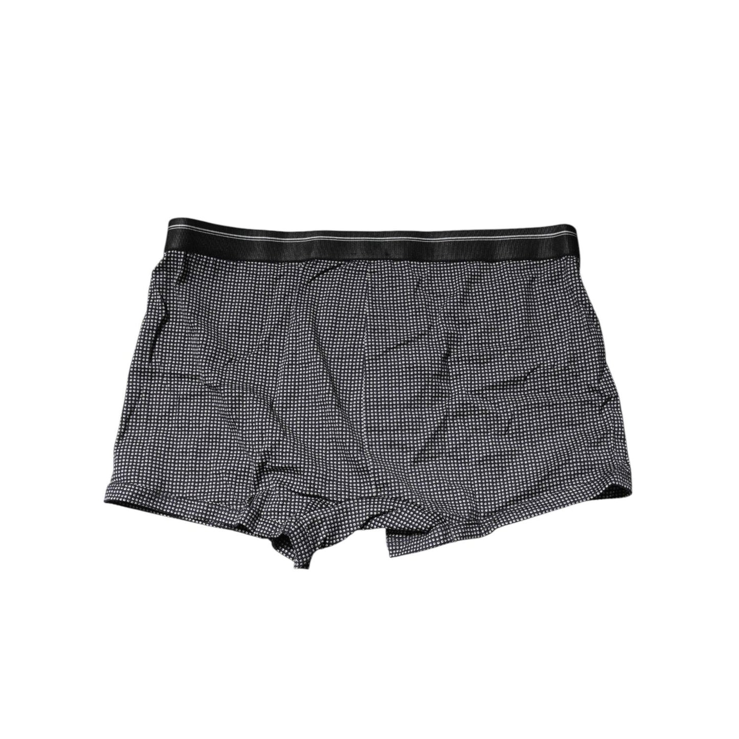 Dolce & Gabbana Gray Printed Cotton Boxer Short Underwear