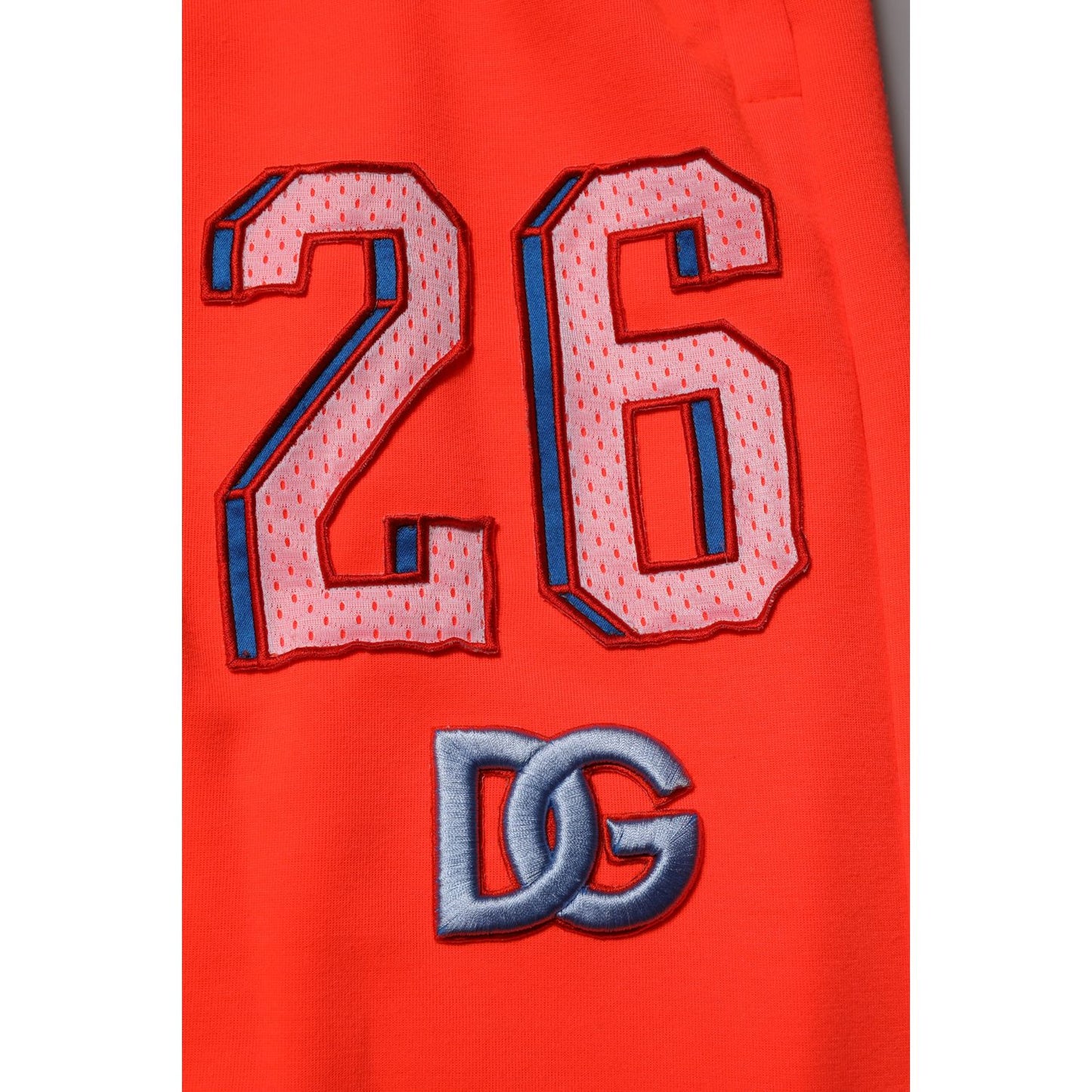 Dolce & Gabbana Orange Polyester Jogger Men Sweatpants Pants