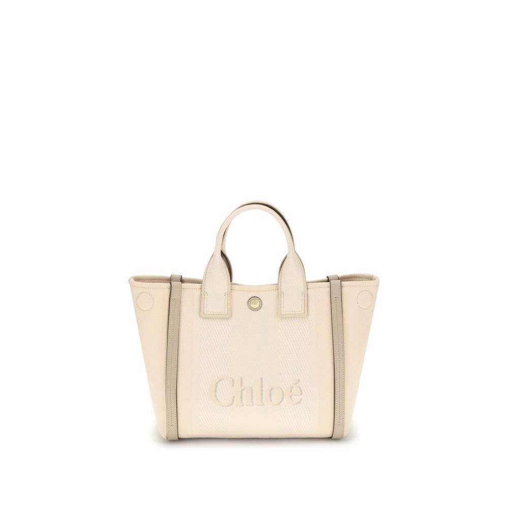 Chloé Beige Cotton Shoulder Bag