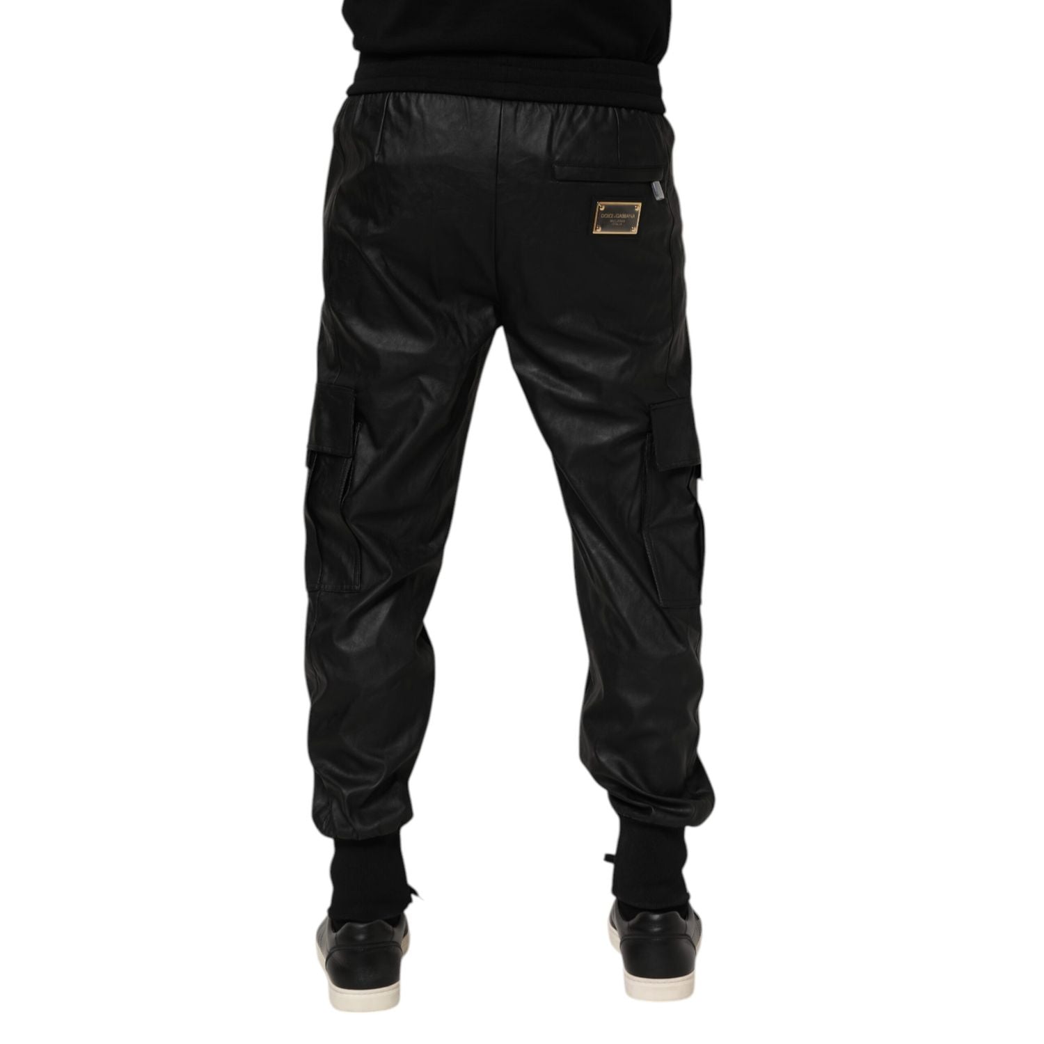 Dolce & Gabbana Black Cotton Cargo Men Jogger Pants