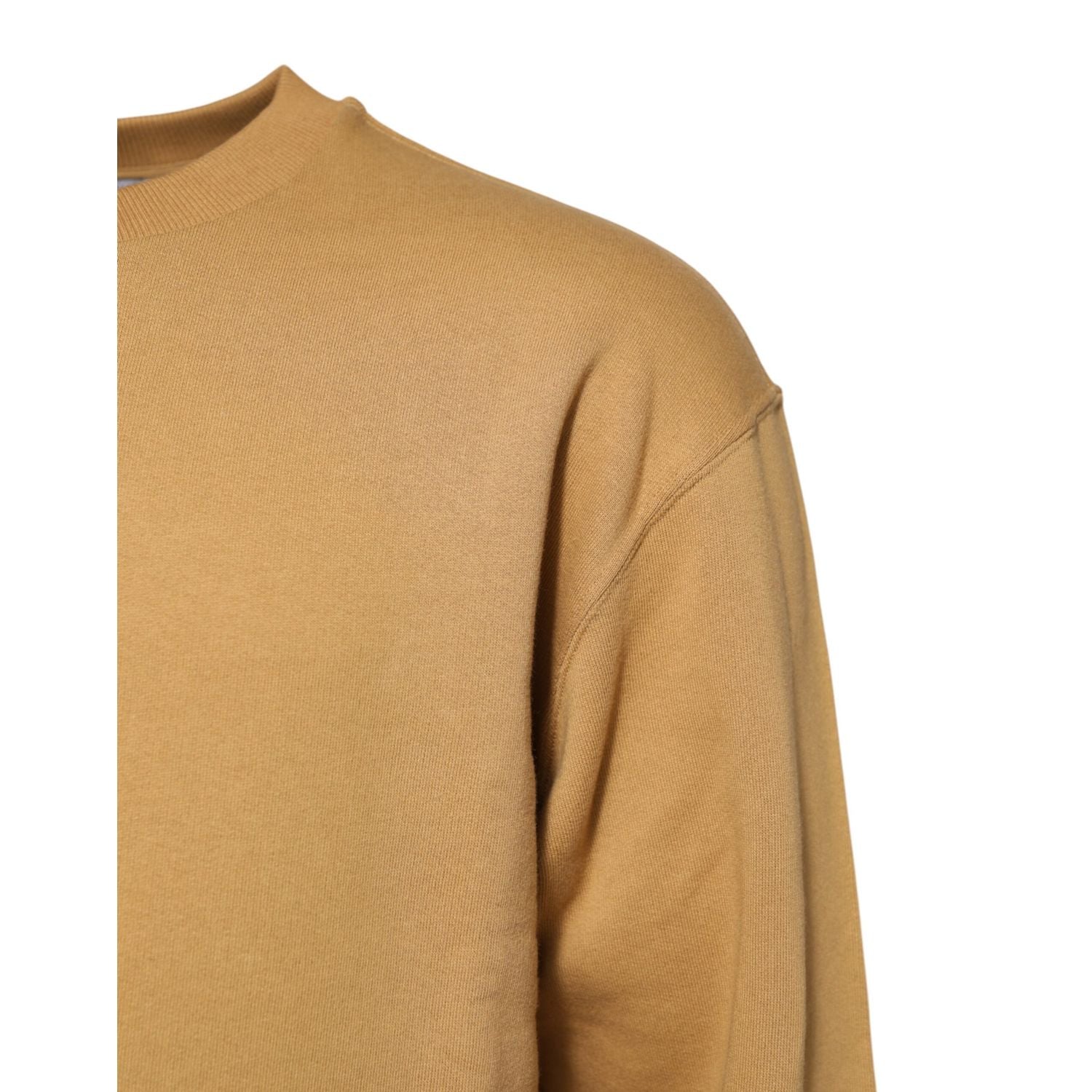 Dolce & Gabbana Mustard Cotton DG Embossed Pullover Sweater