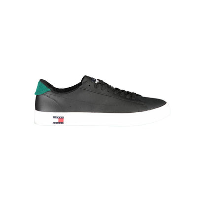 Tommy Hilfiger Black Polyester Sneaker