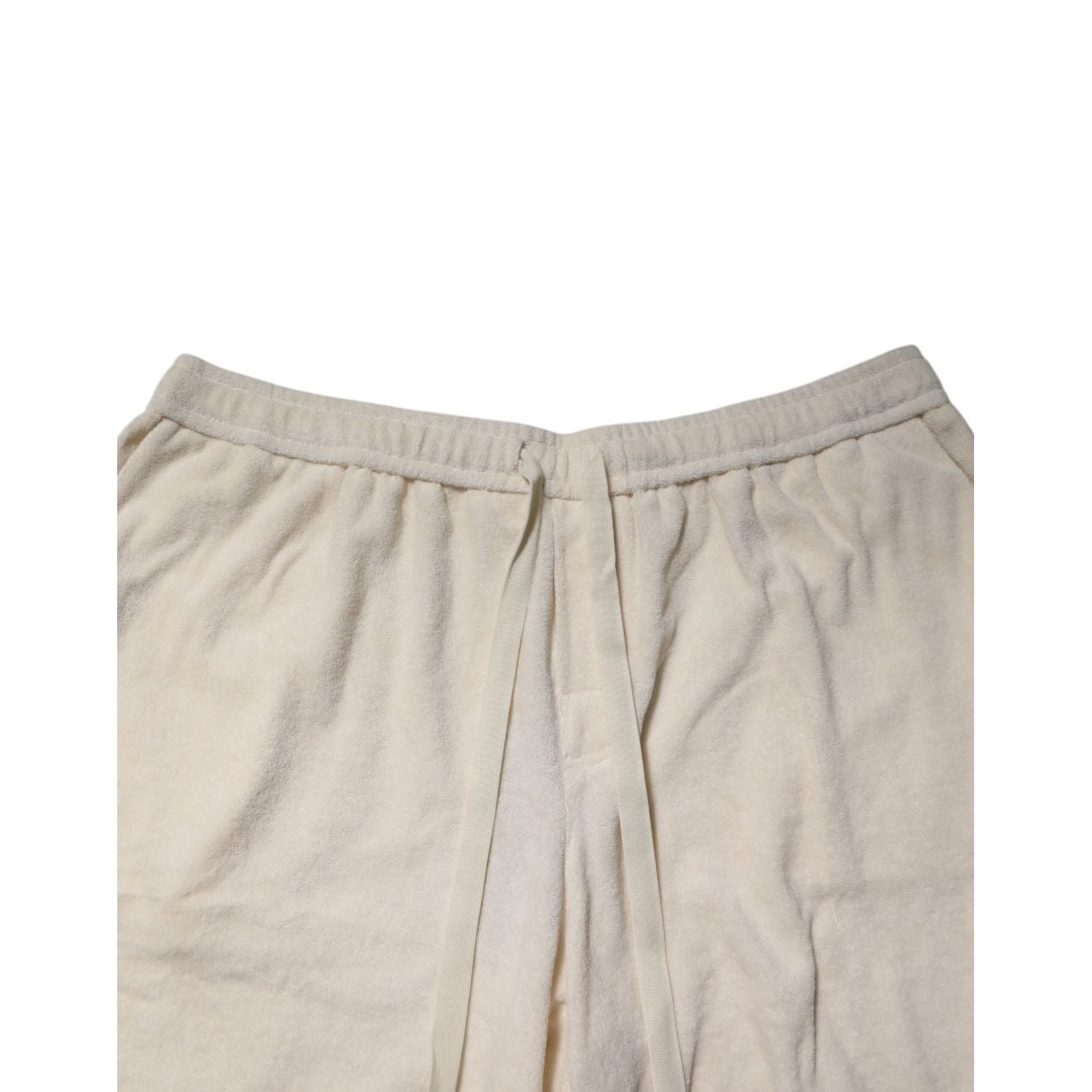 Dolce & Gabbana Ivory Cotton Men Bermuda Sweatshorts Shorts