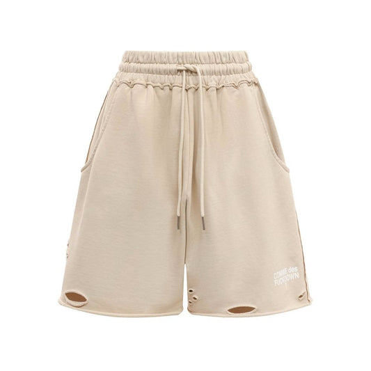 Comme Des Fuckdown Beige Cotton Short