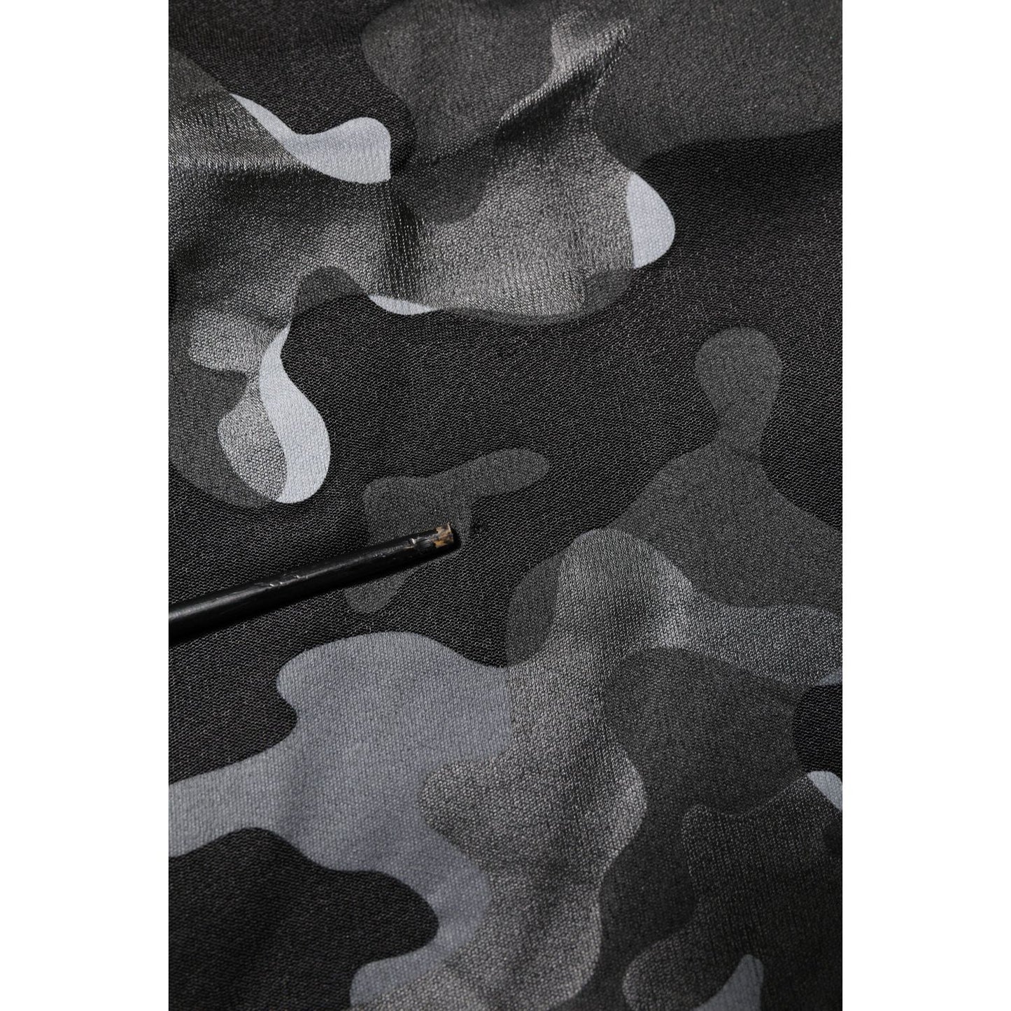 Dolce & Gabbana Black Camouflage Pullover Sweatshirt Sweater