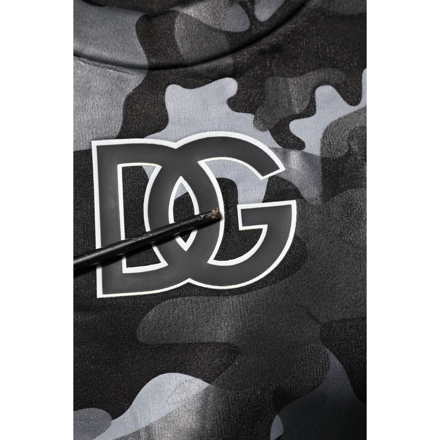 Dolce & Gabbana Black Camouflage Pullover Sweatshirt Sweater