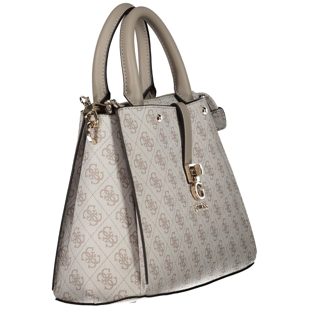 Guess Jeans Gray Polyethylene Handbag with removable chain strap and protective feet
