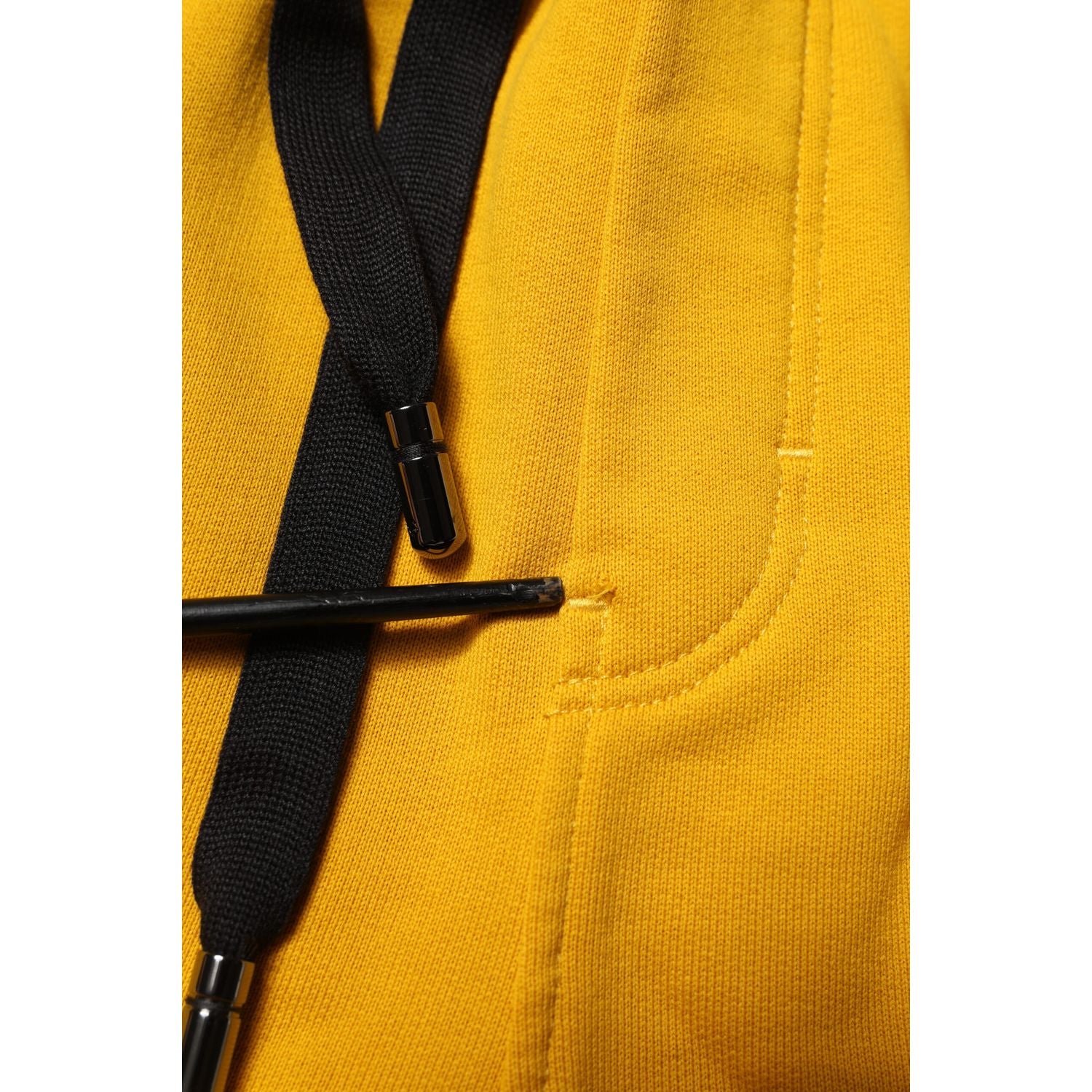 Dolce & Gabbana Yellow 100% Cotton Sweatpants Jogger Pants