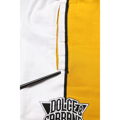 Dolce & Gabbana Yellow Cotton Jogger Skinny Sweatpants Pants