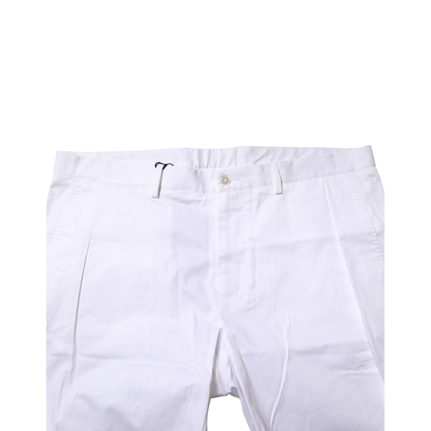 Dolce & Gabbana White Chinos Cotton Stretch Casual Shorts