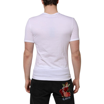 Dolce & Gabbana White Short Sleeves V-neck Underwear T-shirt