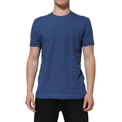 Dolce & Gabbana Blue Cotton Men Round Neck Underwear T-shirt