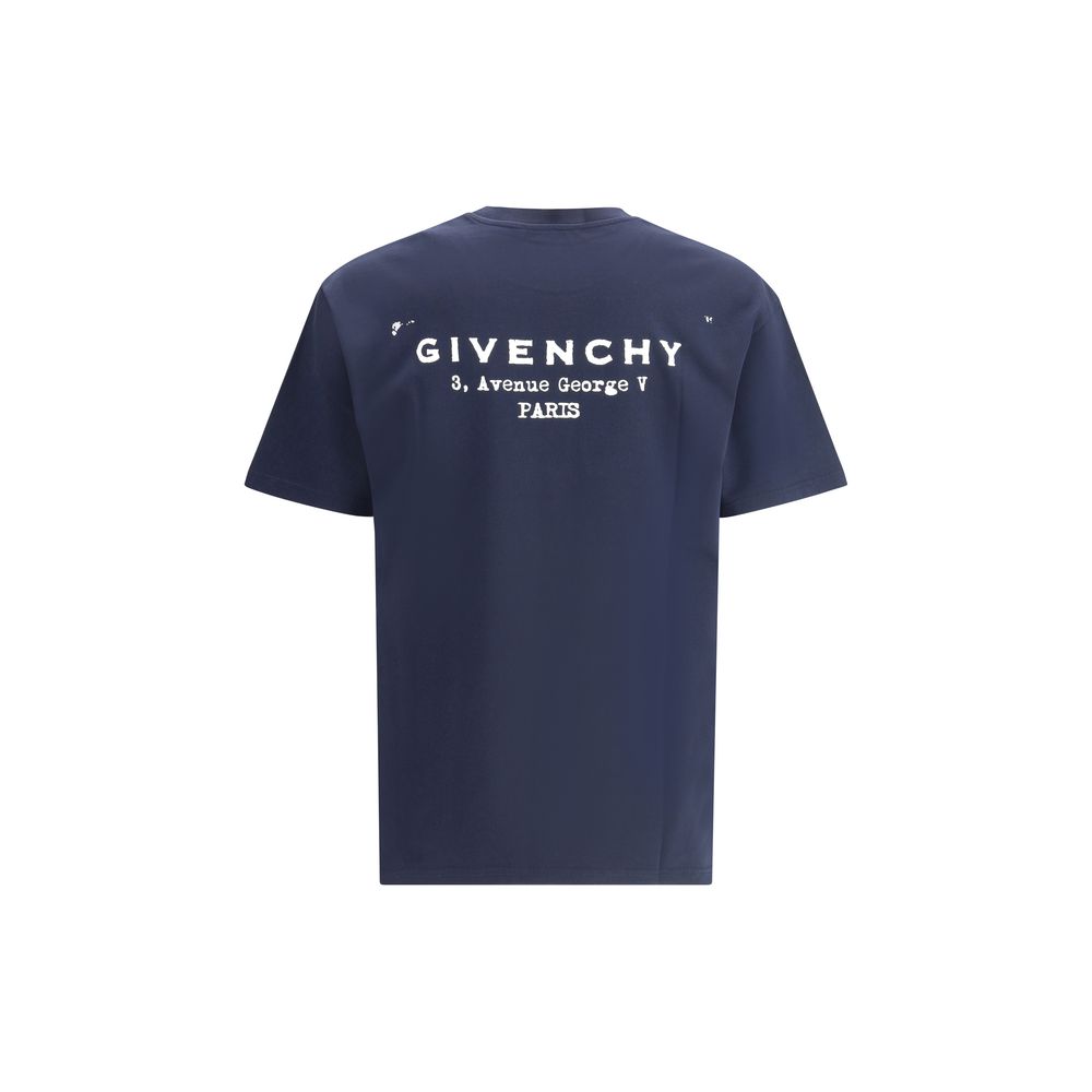 Givenchy Blue Cotton T-Shirt