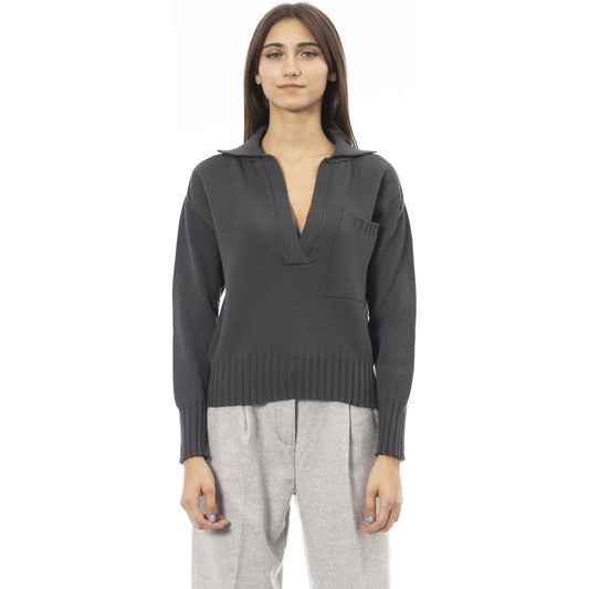 Alpha Studio Sweaters Sweaters Alpha Studio Dark Slate Gray