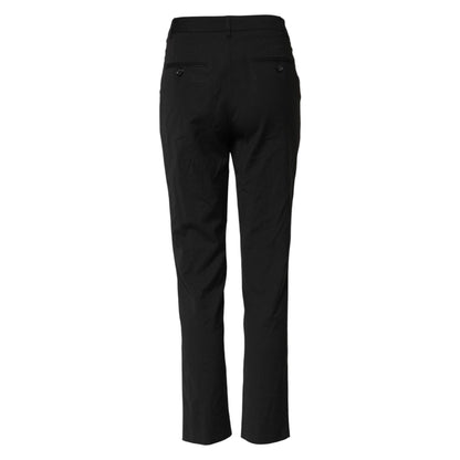 Dolce & Gabbana Black STAFF High Waist Tapered Pants