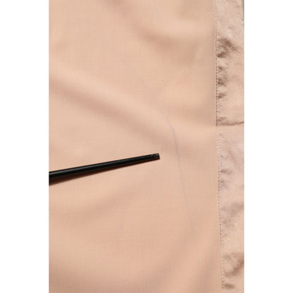 Dolce & Gabbana Beige Polyester Mid Waist Tapered Pants