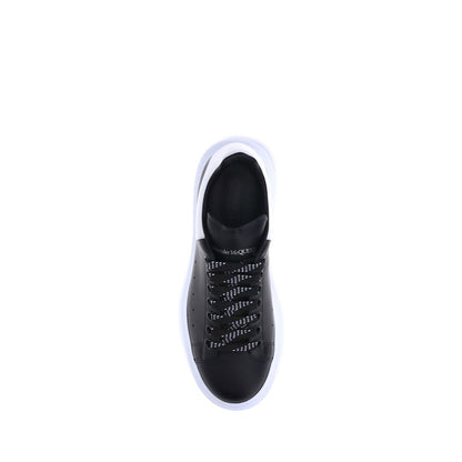 Alexander McQueen Black Calf Leather Bos Taurus Platform Sneakers