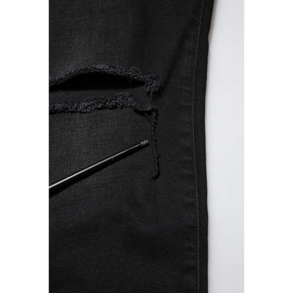 Dolce & Gabbana Black Cotton Skinny Denim Jeans