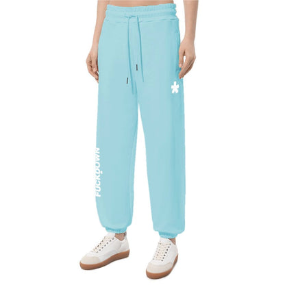 Comme Des Fuckdown Blue Cotton Women Sweatpant
