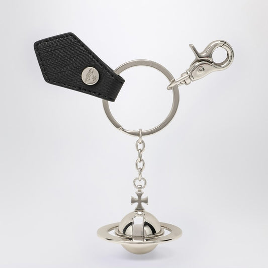 Vivienne Westwood 3D Orb black metal key ring 8203011QUOM0014/R_VIVWE-N401_100