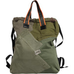 Dolce & Gabbana Military Green Patchwork Rucksack Backpack Bag BAG4636