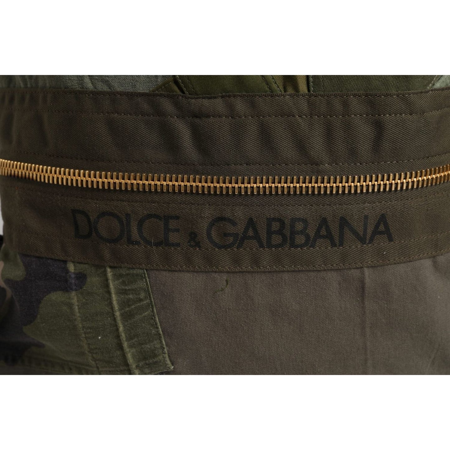Dolce & Gabbana Military Green Patchwork Rucksack Backpack Bag BAG4636