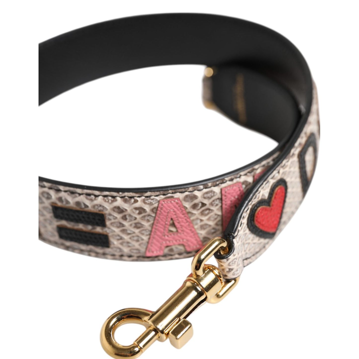 Dolce & Gabbana Multicolor DG AMORE Patch Bag Accessory Shoulder Strap