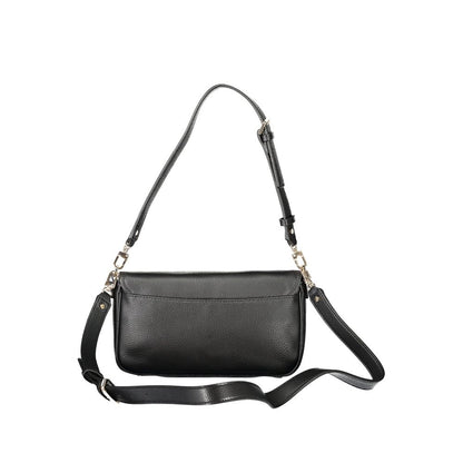 Guess Jeans Black Polyethylene Women Handbag with adjustable shoulder strap and sleek design