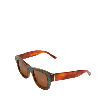 Dolce & Gabbana Green Brown Marbled Acetate DG4379-F Eyewear Sunglasses