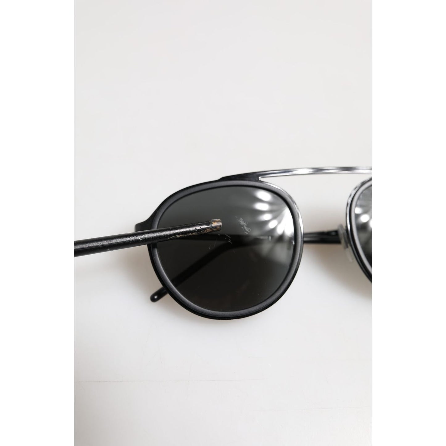 Dolce & Gabbana Black Metal Frame Round DG2276 Eyewear Shades Sunglasses