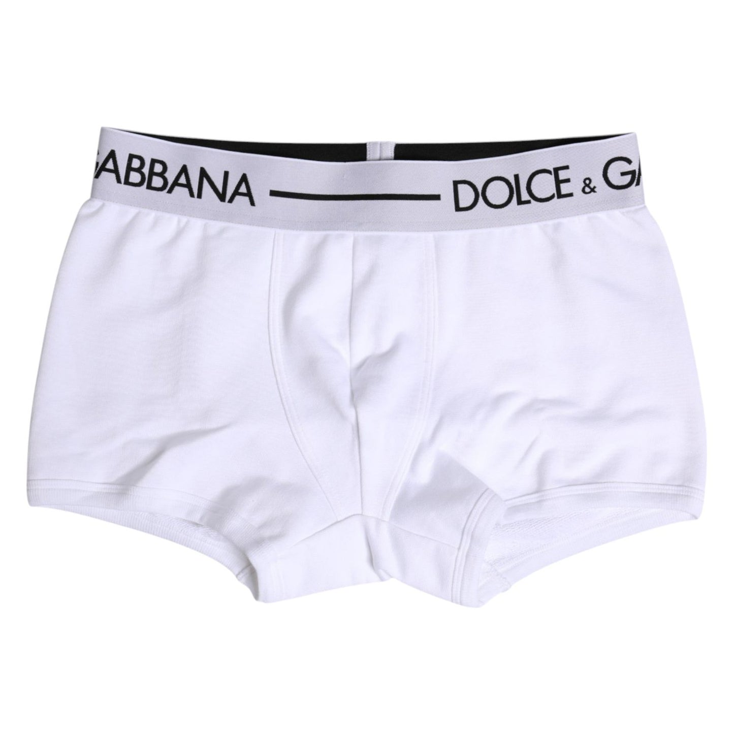 Dolce & Gabbana White Cotton Stretch Regular Boxer Underwear