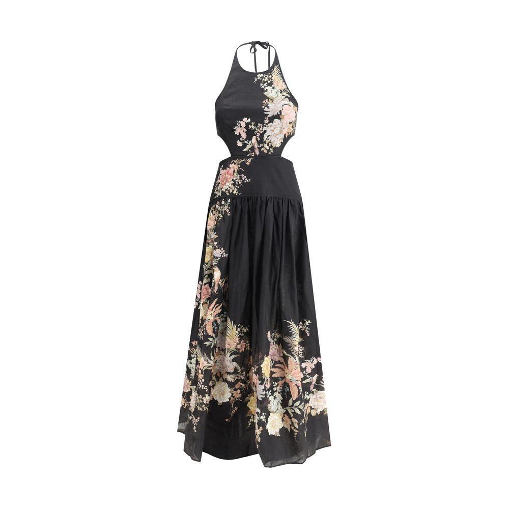 Zimmermann Tallow Midi Dress ZI-0934DRS253BLKMLFL-0/XS