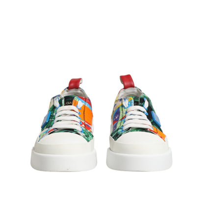 Dolce & Gabbana Multicolor Patchwork Low Top Sneakers Shoes