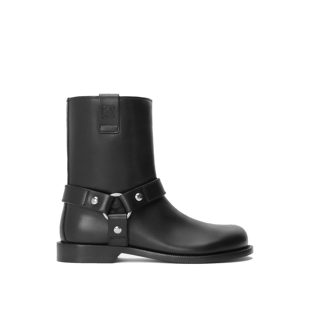 Loewe Black Calfskin Ankle Boots