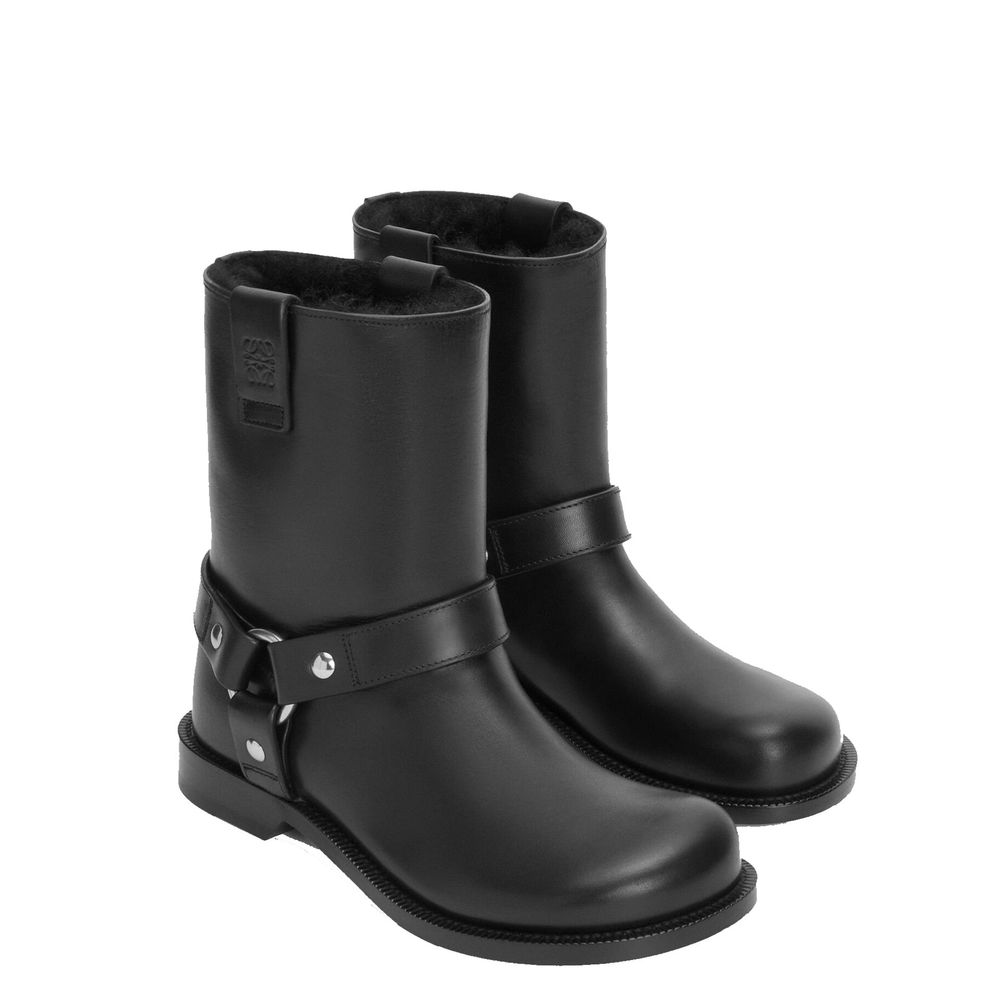 Loewe Black Calfskin Ankle Boots