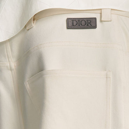 Dior White Cashmere Chino Pants